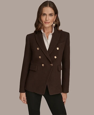 Donna Karan New York Women's Double Breasted Buttoned Blazer