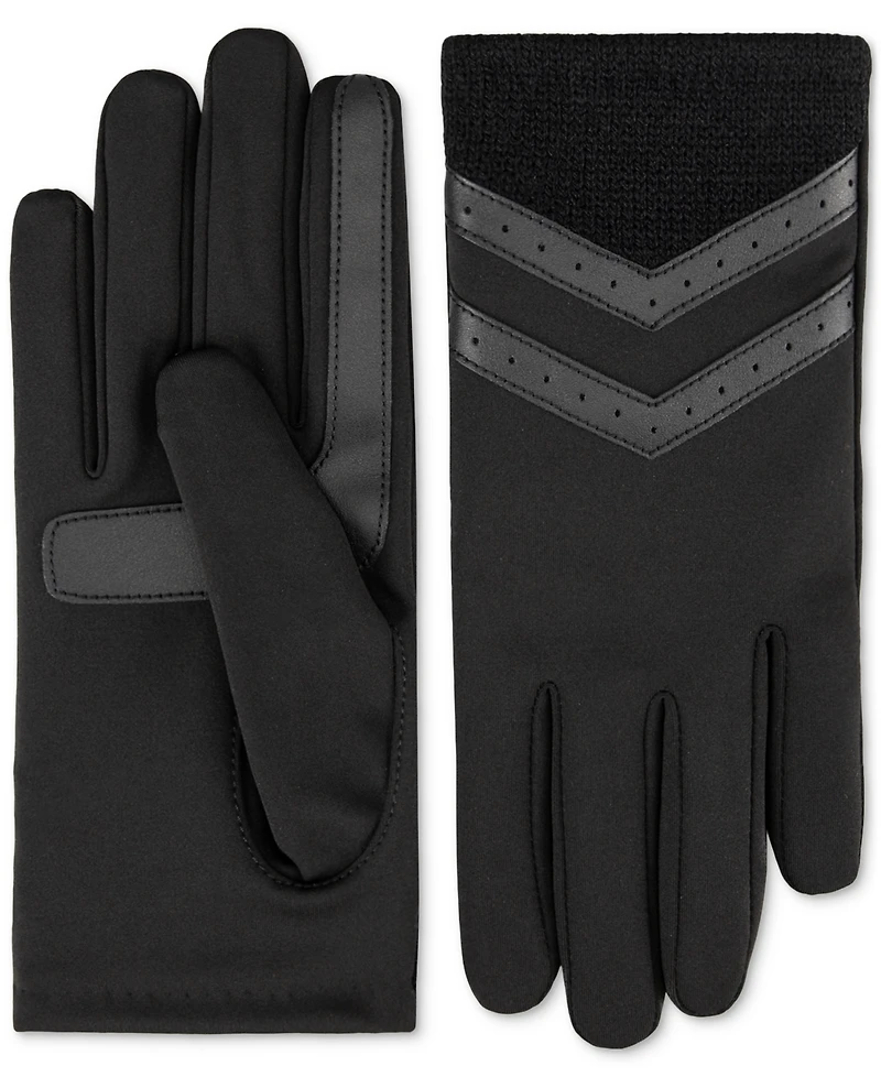 Isotoner Signature Women's Rib-Knit Fleece-Lined Gloves