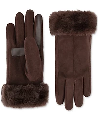 Isotoner Signature Women's Mya smartDRI Faux-Fur Cuff Gloves