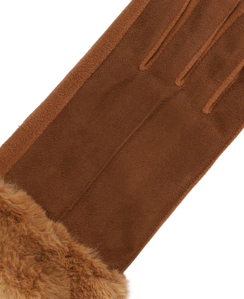 Isotoner Signature Women's Mya smartDRI Faux-Fur Cuff Gloves