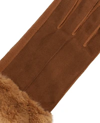 Isotoner Signature Women's Mya smartDRI Faux-Fur Cuff Gloves