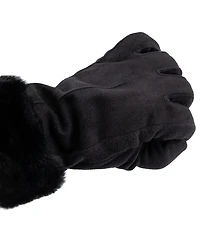 Isotoner Signature Women's Mya smartDRI Faux-Fur Cuff Gloves
