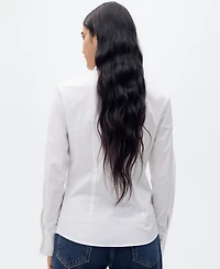 Mango Women's Fitted Cotton Shirt