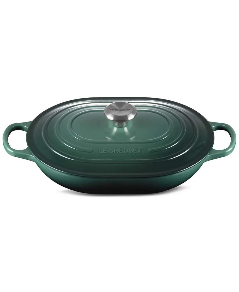 Le Creuset Enameled Cast Iron Signature 3.75-Quart Oblong Dutch Oven With Lid