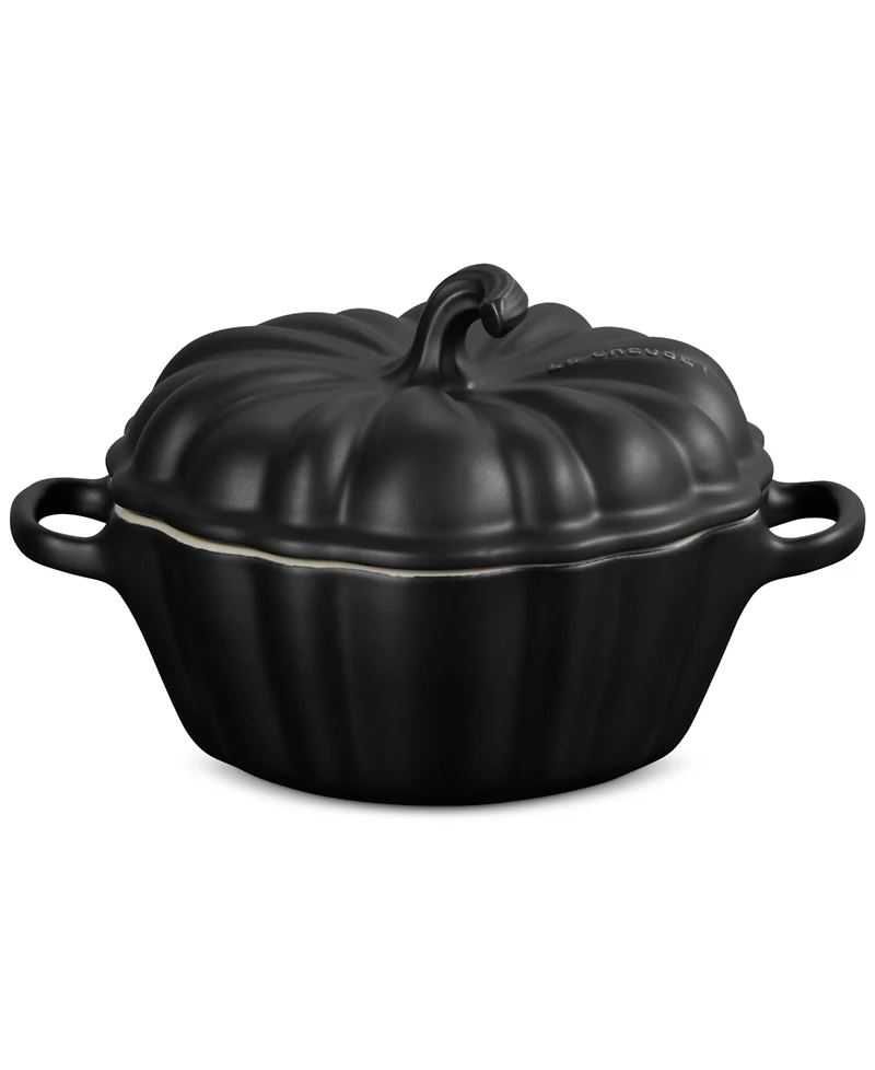 Le Creuset Stoneware Figural 12-Oz. Pumpkin Petite Cocotte