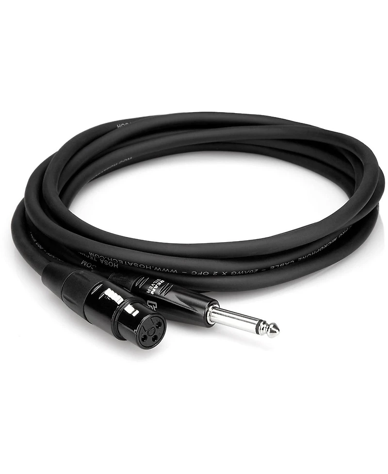 Hosa Technology Professional Rean XLR3F to 1/4". Ts, 20 Awg x 2 Ofc, 90% Ofc Braid, Microphone Cable, 5'