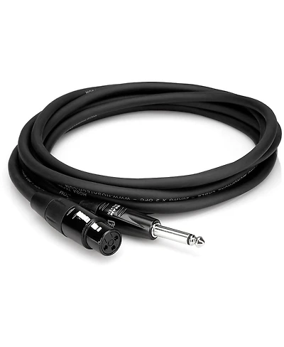 Hosa Technology Professional Rean XLR3F to 1/4". Ts, 20 Awg x 2 Ofc, 90% Ofc Braid, Microphone Cable, 5'