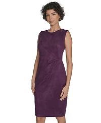 Calvin Klein Women's Side Ruched Midi Dress