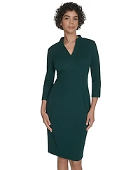 Calvin Klein Women's V-Neck Sheath Dress