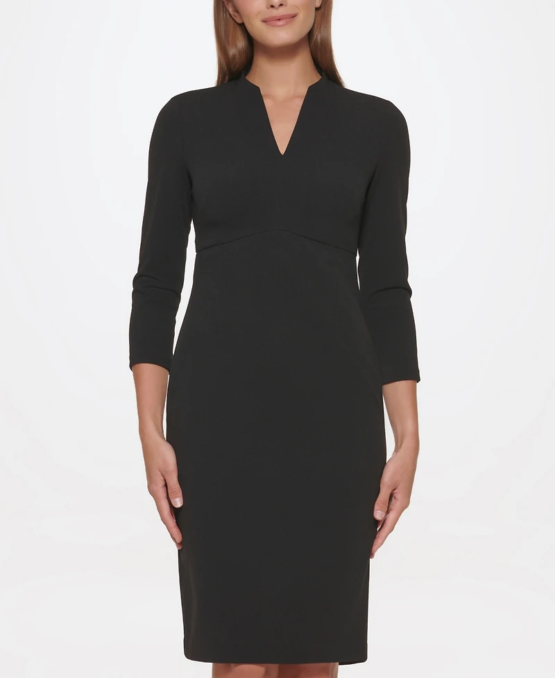 Calvin Klein Women's V-Neck Sheath Dress