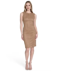 Calvin Klein Women's Sleeveless Midi Sheath Dress