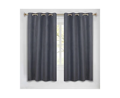 Superior Nyan 100% Blackout Machine Washable Curtains, Set of 2 Panels