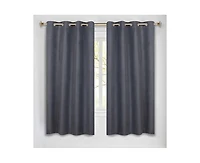 Superior Nyan 100% Blackout Machine Washable Curtains, Set of 2 Panels