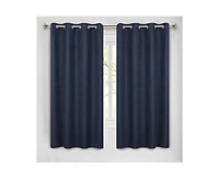 Superior Nyan 100% Blackout Machine Washable Curtains, Set of 2 Panels