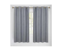 Superior Nyan 100% Blackout Machine Washable Curtains, Set of 2 Panels