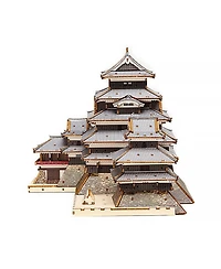 Flash Popup 3D Diy Puzzle: Matsumoto Castle Color Version