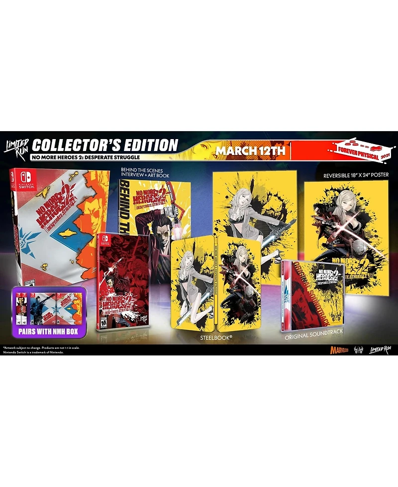 Limited Run No More Heroes 2: Desperate Struggle Collector's Edition - Nintendo Switch