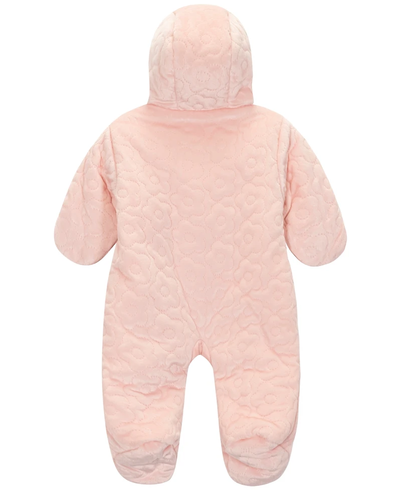S Rothschild & Co Baby Girls Daisy Quilt Pram Snowsuit