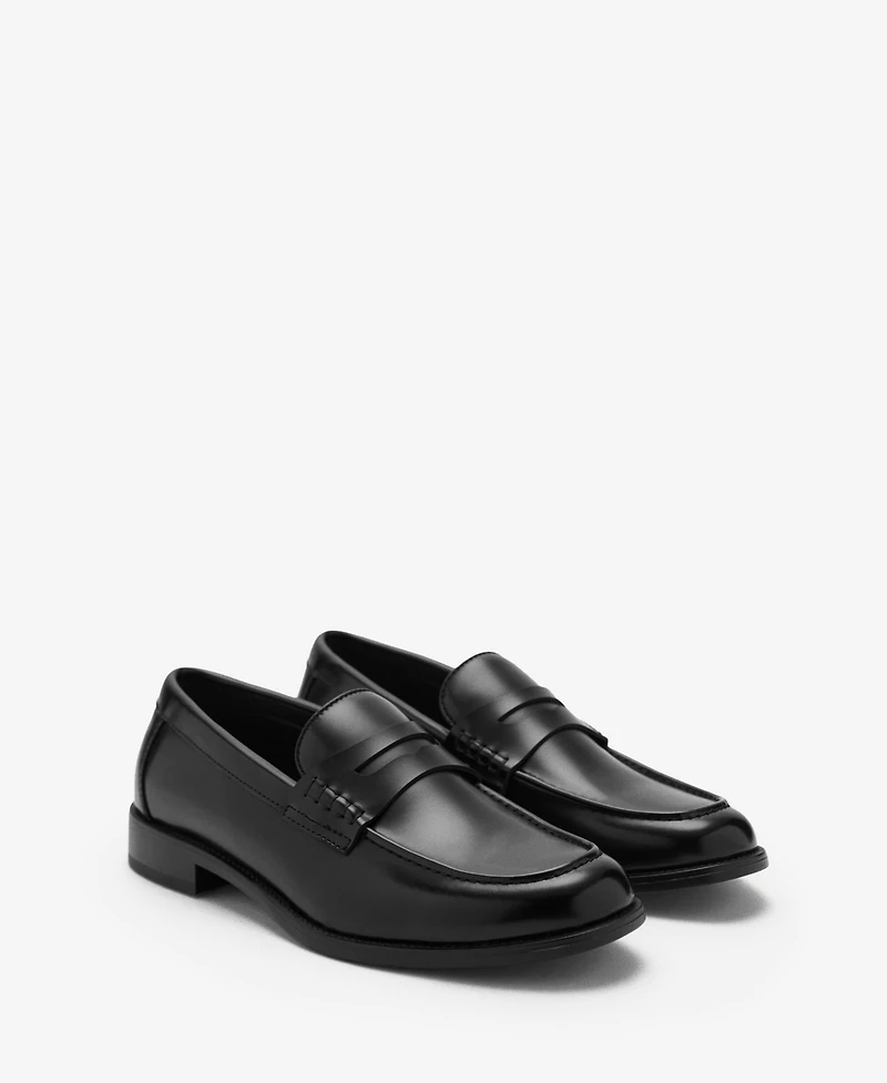 Mango Men's Nappa Leather-Effect Moccasins