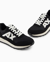 A|X Armani Exchange Men's Logo Mesh Sneakers
