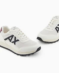 A|X Armani Exchange Men's Drop Logo Mesh Sneakers