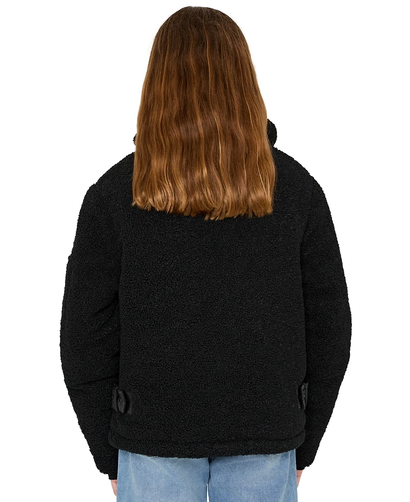 Sam Edelman Big Girls Sherpa Moto Jacket