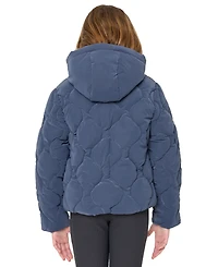 Sam Edelman Big Girls Velvet Touch Onion Quilted Jacket
