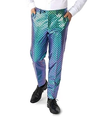 OppoSuits Men's Gold Party Suit - New Years and Christmas Costume Golden Metallic Includes Blazer, Pants Tie