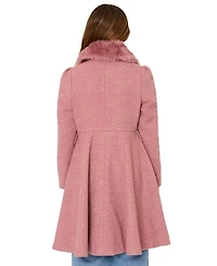 S Rothschild Big Girls Tweed Princess Dress Coat