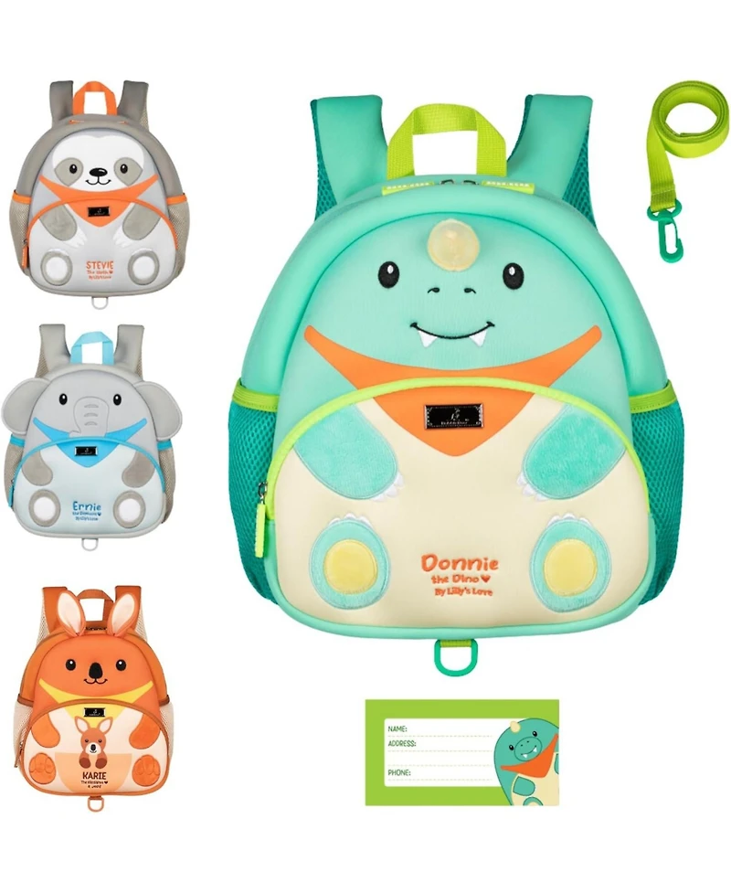 BabbleRoo Toddler Backpack for Boys and Girls Cooper the Cat with Leash