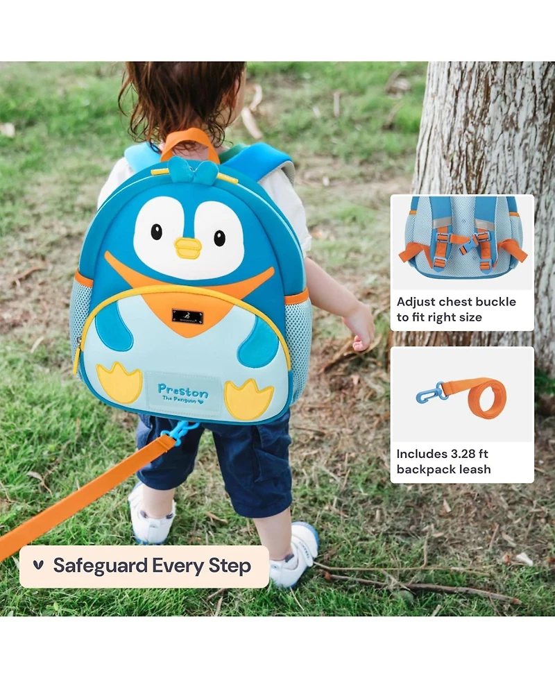 BabbleRoo Toddler Backpack for Boys and Girls Cooper the Cat with Leash
