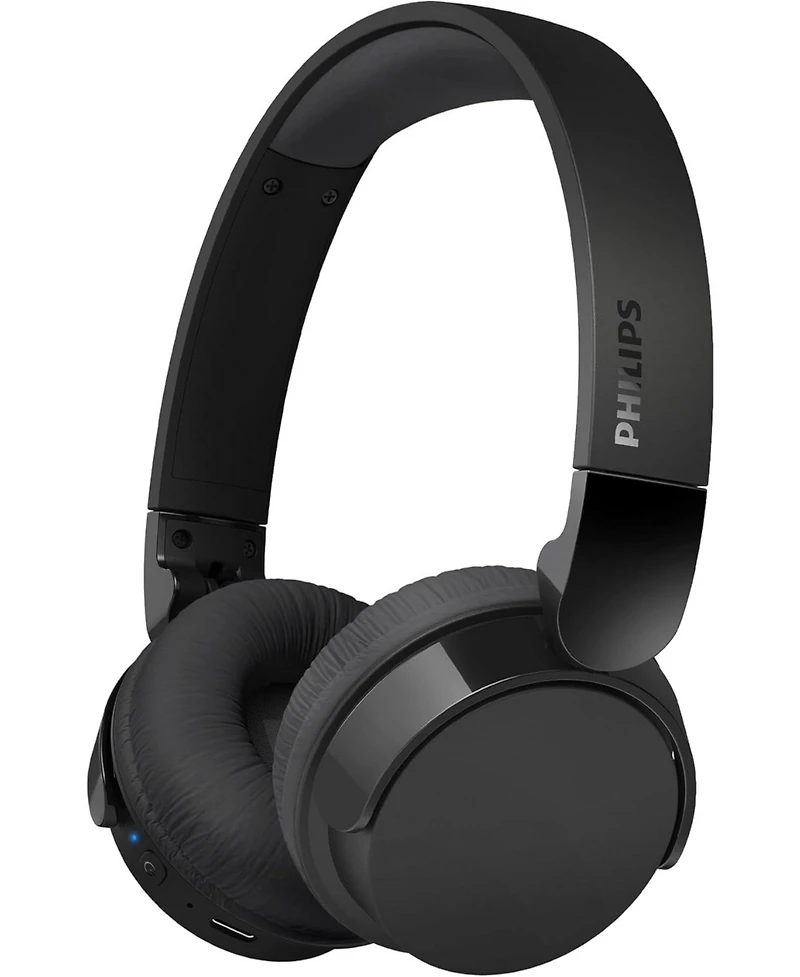 Philips H3209 Wireless Headphones,On-Ear Bluetooth Headphones, 25H Battery Life, Fast Charging, Bluetooth 503, Dark Black