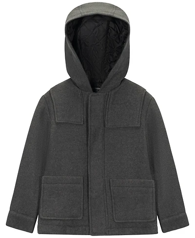 S Rothschild & Co Big Boys Faux Wool Hooded Jacket