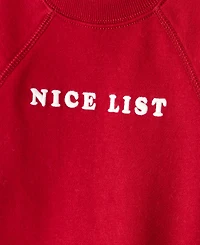 Carter's Toddler Boys Christmas Nice List Long Sleeve Pullover Sweatshirt