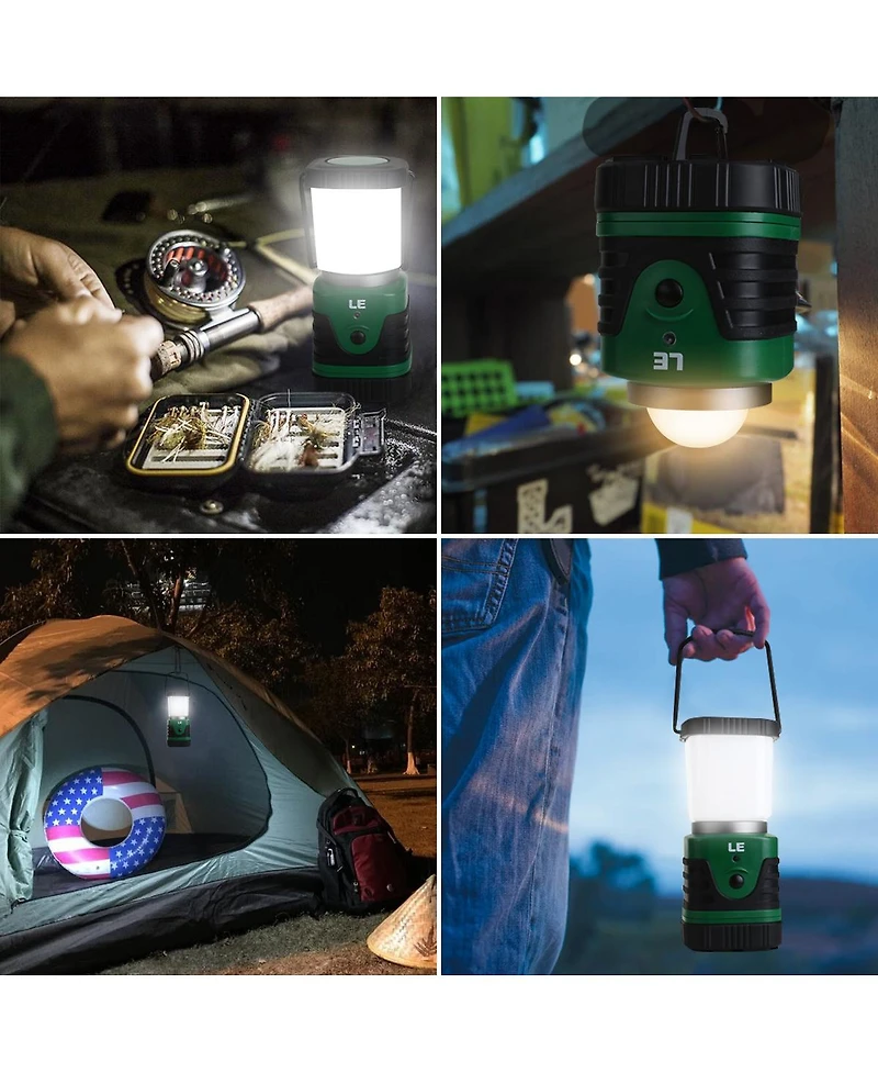 Lepro 1000LM Led Camping Lantern Rechargeable, 4400mAh Power Bank, Camping Essential with 4 Light Modes