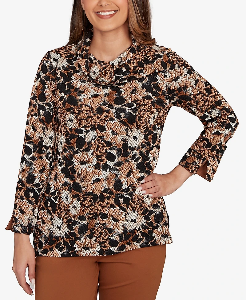 Ruby Rd. Petite Vintage Paisley Embellished Top