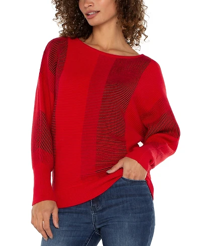 Liverpool Los Angeles Petite Boat Neck Dolmen Sweater