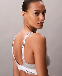 Calvin Klein Women's Icon Cotton Lightly Lined Full Coverage Bralette QF8504