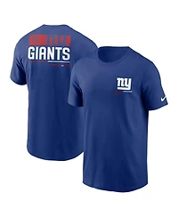 Nike Men's Royal New York Giants Team Incline T-Shirt