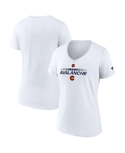 Fanatics Women's White Colorado Avalanche Special Edition V-Neck T-Shirt