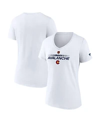 Fanatics Women's White Colorado Avalanche Special Edition V-Neck T-Shirt