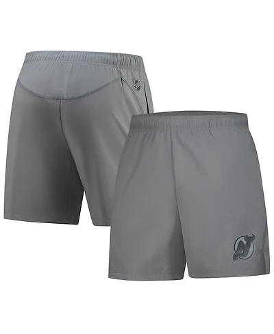 Fanatics Men's Gray New Jersey Devils Authentic Pro Performance Shorts