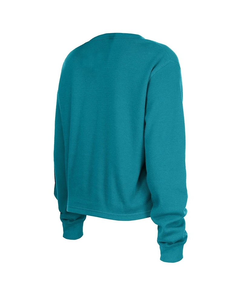 New Era Women's Teal Jacksonville Jaguars Sport Night Thermal Long Sleeve T-Shirt