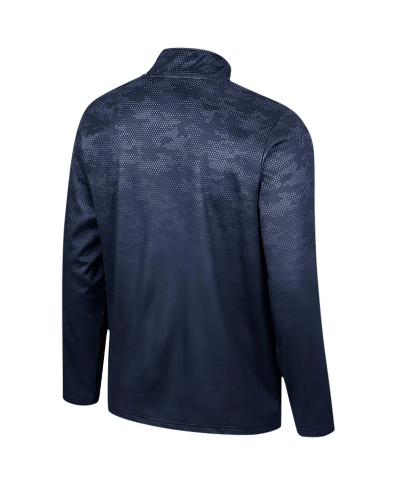Colosseum Men's Navy Auburn Tigers the Machine Half-Zip Jacket
