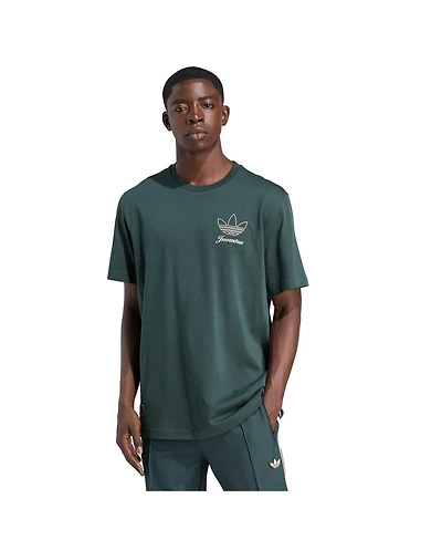 Adidas Men's Green Juventus Terrace Icons Collection Graphic T-Shirt