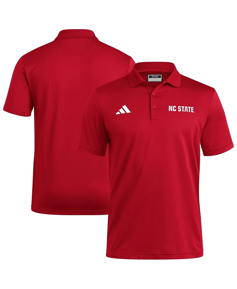 Adidas Men's Red Nc State Wolfpack Ultimate 365 Ottoman Polo Shirt