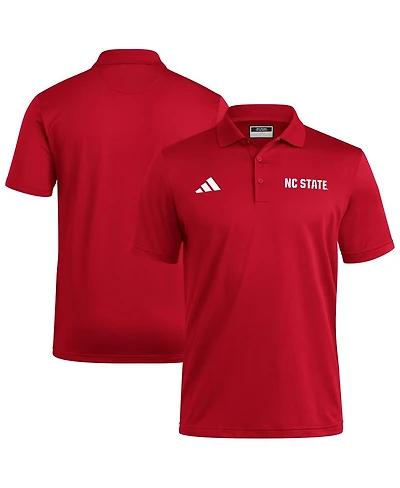 Adidas Men's Red Nc State Wolfpack Ultimate 365 Ottoman Polo Shirt