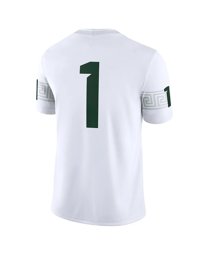Nike Men's 1 White Michigan State Spartans Game Jersey