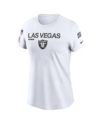 Nike Women's White Las Vegas Raiders 2024 Salute to Service Legend Performance T-Shirt