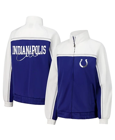 G-iii 4Her by Carl Banks Women's Royal Indianapolis Colts Post Game Full-Zip Track Jacket